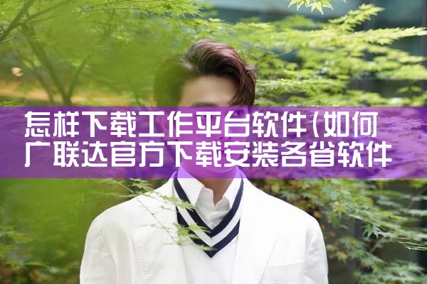 怎样下载工作平台软件