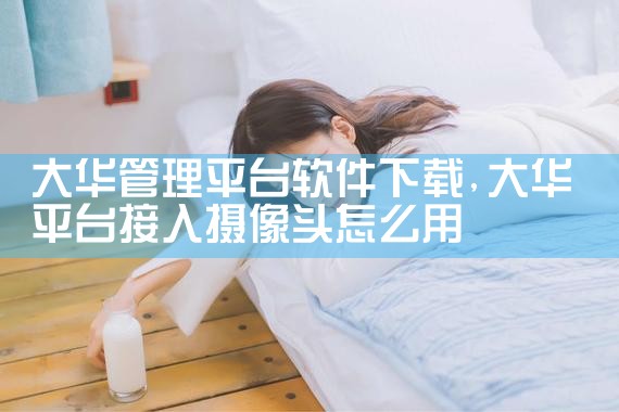 大华管理平台软件下载