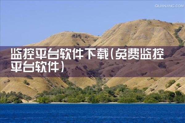监控平台软件下载